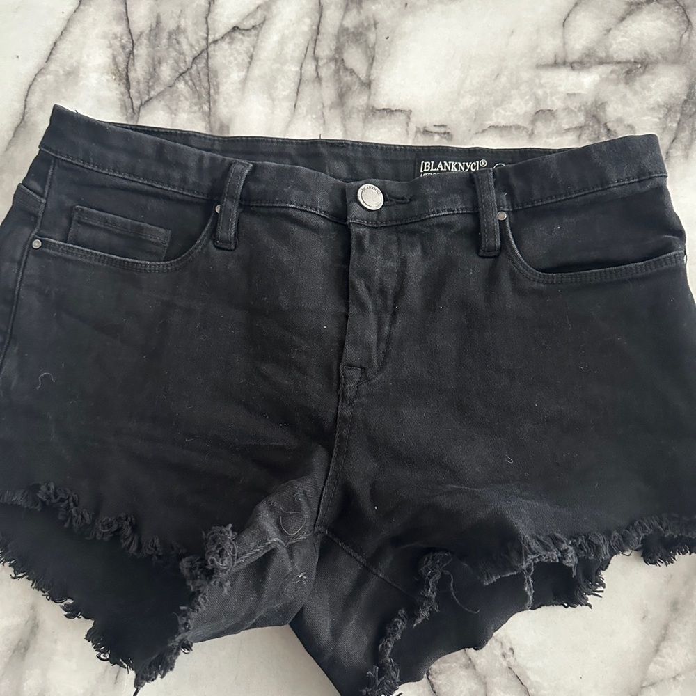 Blank NYC Black Denim Shorts